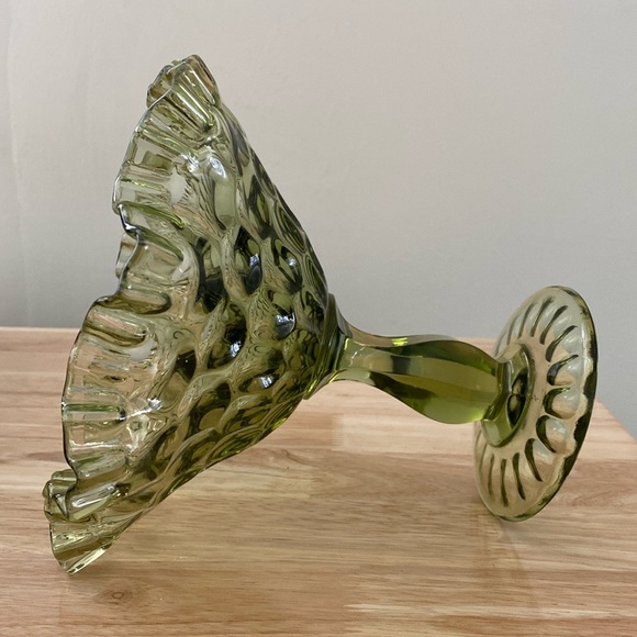 SOLD-Fenton Colonial Ruffled Glass Dish - Picture 5 of 7
